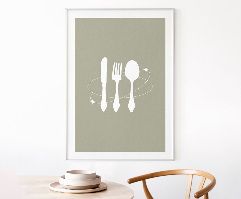 Green Kitchen Wall Art Design Dining Room Framed Wall Art Etsy