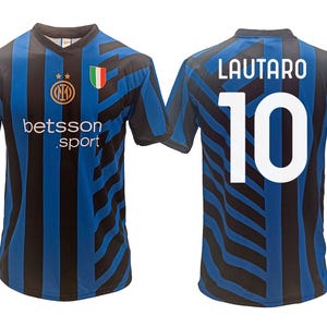 Nova camisa titular do Inter Lautaro Martinez Barella Thuram sem nome para crianças e adultos S M L XL 2023/24 2024 Camisa do Inter