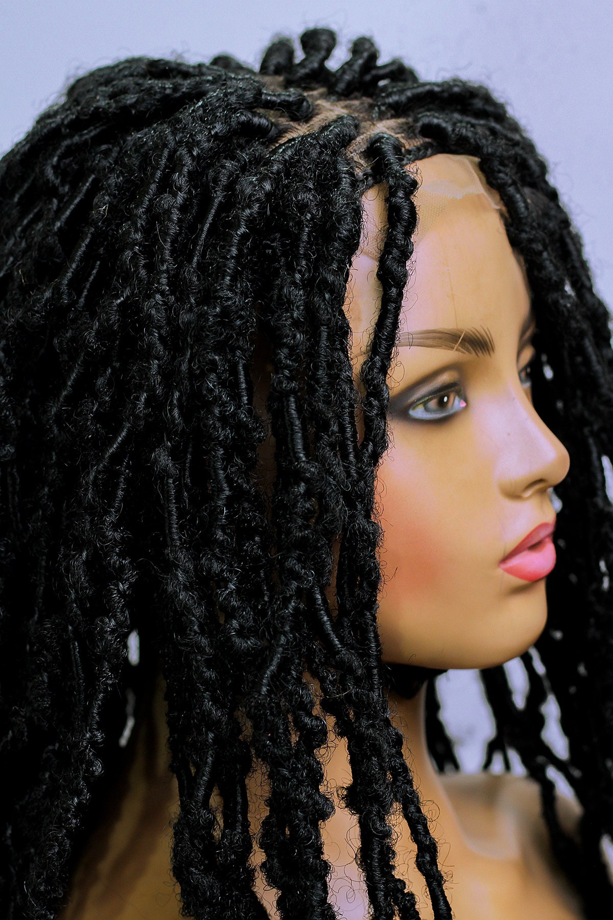 Distressed Nappy Locs full Lace Wig 20inches Etsy