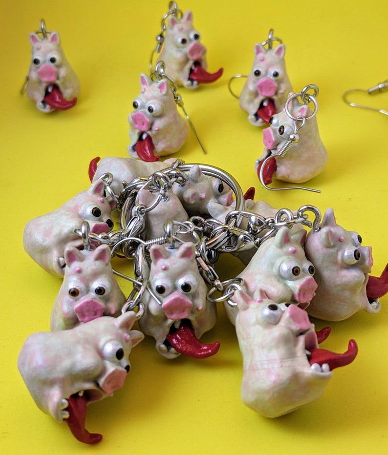 Primus Pork Soda Pig Head Pendant or Earrings - Etsy