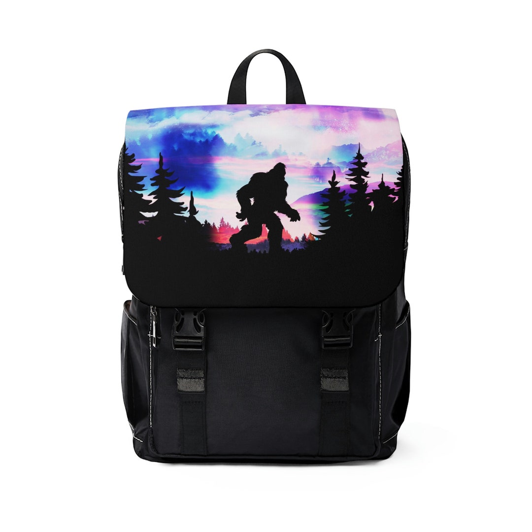 Bigfoot Sasquatch Cryptid Unisex Casual Shoulder Backpack Etsy