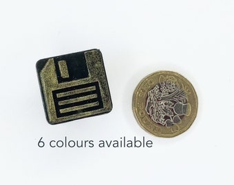 Floppy disk pin badge | Save icon | Computer science | Software engineer | gift