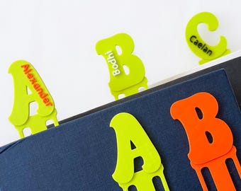 Personalized Alphabet Bookmark: 3D Printed Custom Name Gift