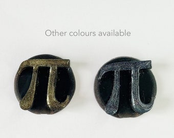 Pi symbol pin badge | Greek letter | Computer science | Math | gift