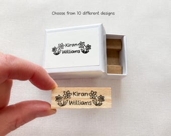 Personalisierter Mini Namensstempel: Schulkleidung Label