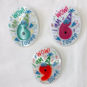 Personalised Birthday Badge | Any age  | Child or adult | Gift for boys, girls