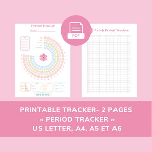 Periodetracker - Cirkeldiagram voor maandelijkse en jaarlijkse periodetracker