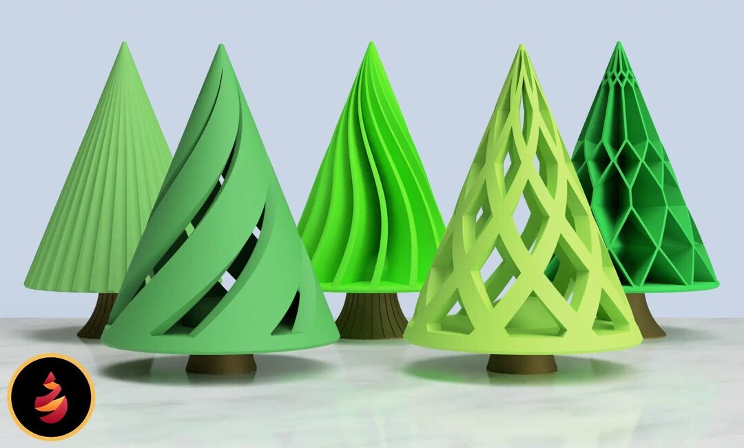 3D Printed Christmas Trees - Etsy