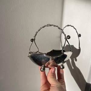 Cestino porta caramelle in metallo vintage – Germania