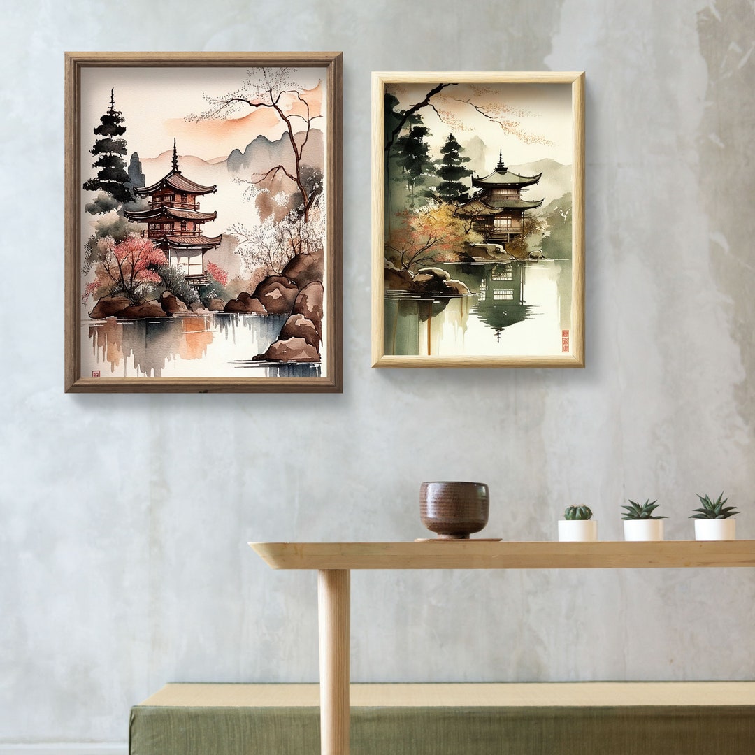 Japanese Scenery Art Print 02 - Etsy