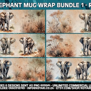 Elephant - SA Big 5 Mug Wrap - South African Safari