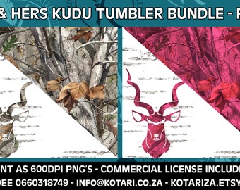 His and Hers Kudu Tumblers - 20oz -