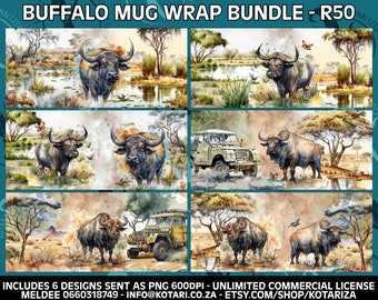 Buffalo - SA Big 5 Mug Wrap - South African Safari