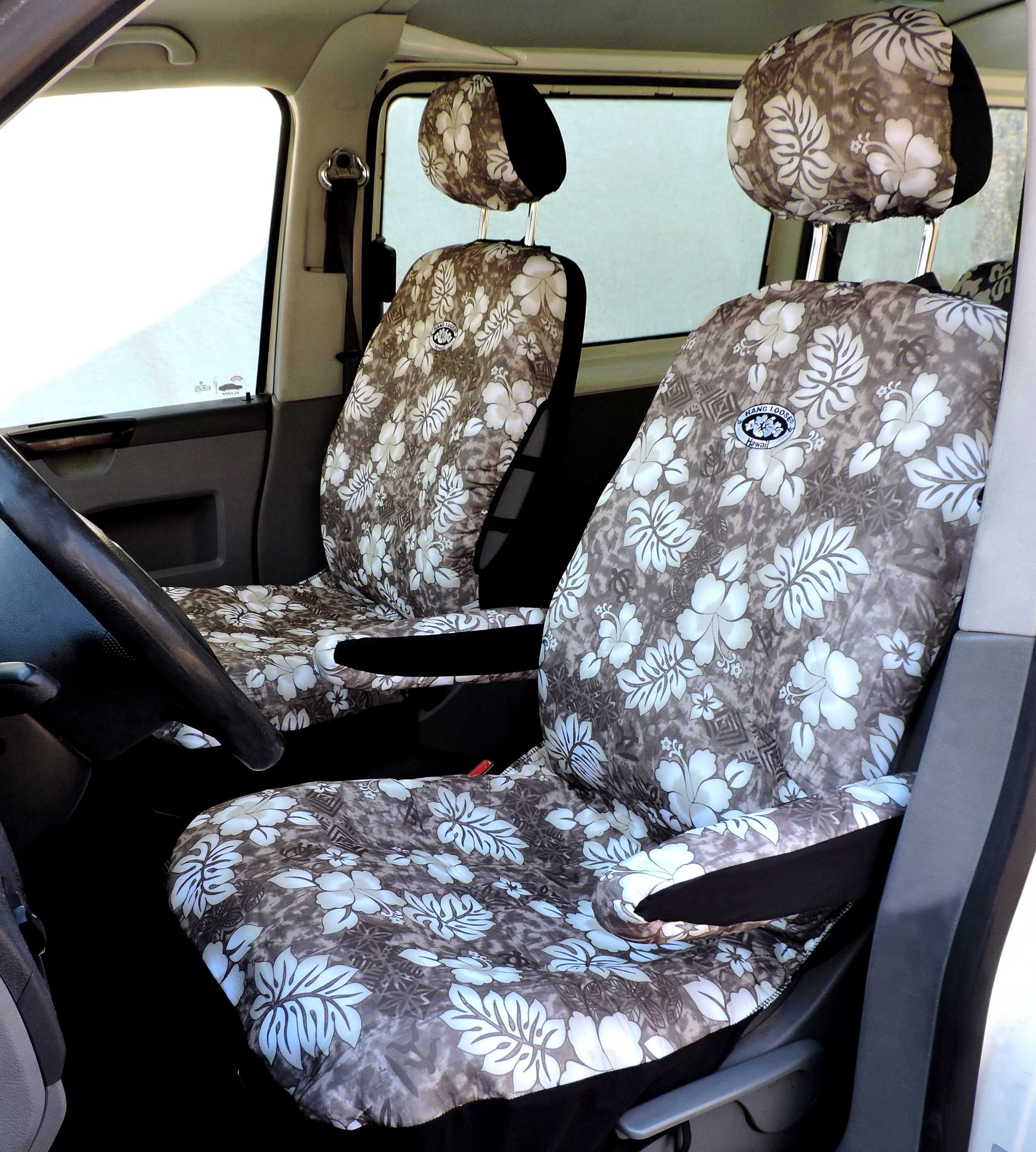 2er Set Halloween Kopfstützenbezüge - Totenkopf Design Für Auto, LKW & SUV, Waschbar