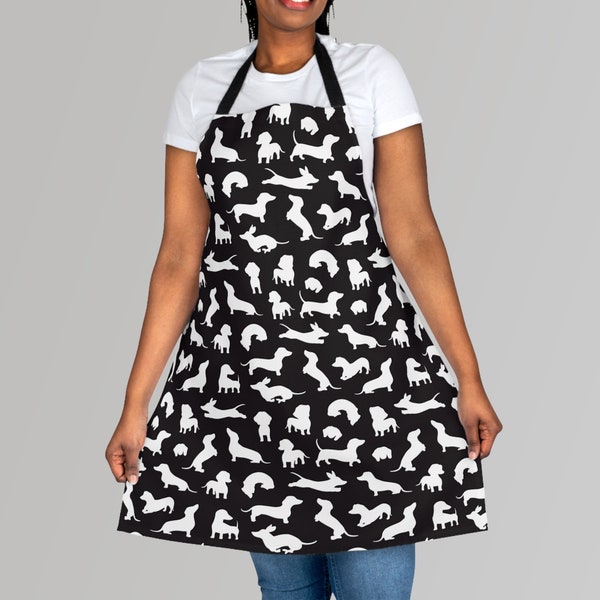 Cute Dachshund Pattern Apron Kitchen Chef - Cook in Style!