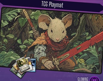 MTG Playmat Heir to Cragflame, 24x14 inch, Optional Zoning,TCG Play Mat, Magic the Gathering, DnD, Table Top Gaming, MTG gift