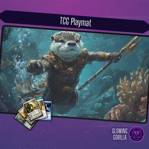 MTG Playmat Bloomburrow Bria, 24x14 inch, Optional Zoning,TCG Play Mat, Magic the Gathering, DnD, Table Top Gaming, MTG gift