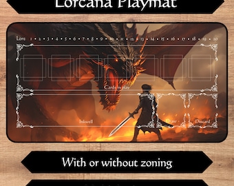 プレイマット ロルカーナ TCG - マレフィセントのドラゴン - 24インチ