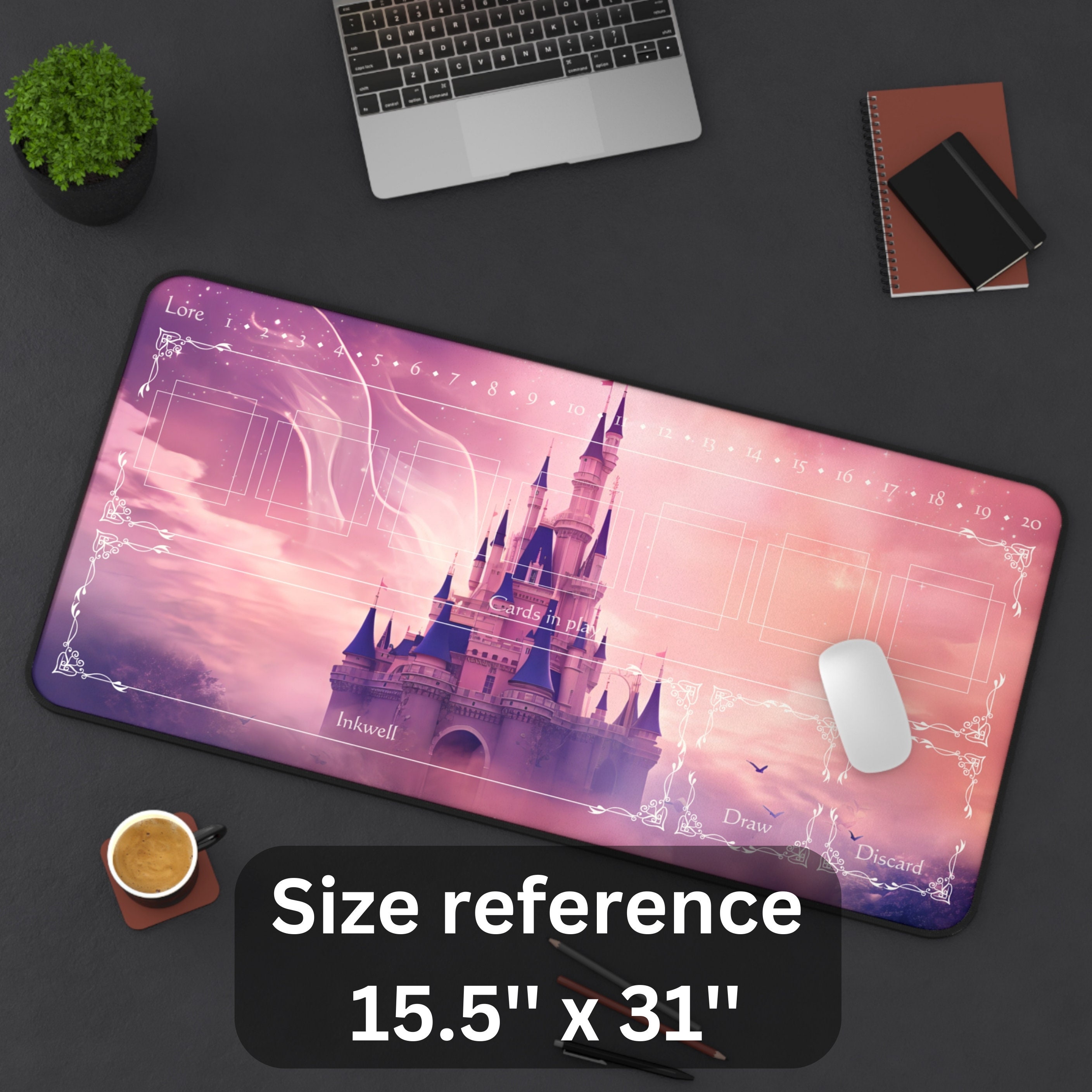 Lorcana Playmat With or Without Zoning Fairy Castle TCG Etsy