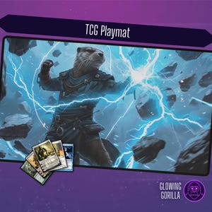 MTG Playmat Bloomburrow Ral, 24x14 inch, Optional Zoning,TCG Play Mat, Magic the Gathering, DnD, Table Top Gaming, MTG gift