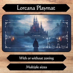 ロルカーナ プレイマット ゾーンあり/なし | ワンダラー 2 | TCG プレイマット | トレーディング カード ゲーム プレイマット | 12x22 / 31x15.5 インチ | 高品質プリント