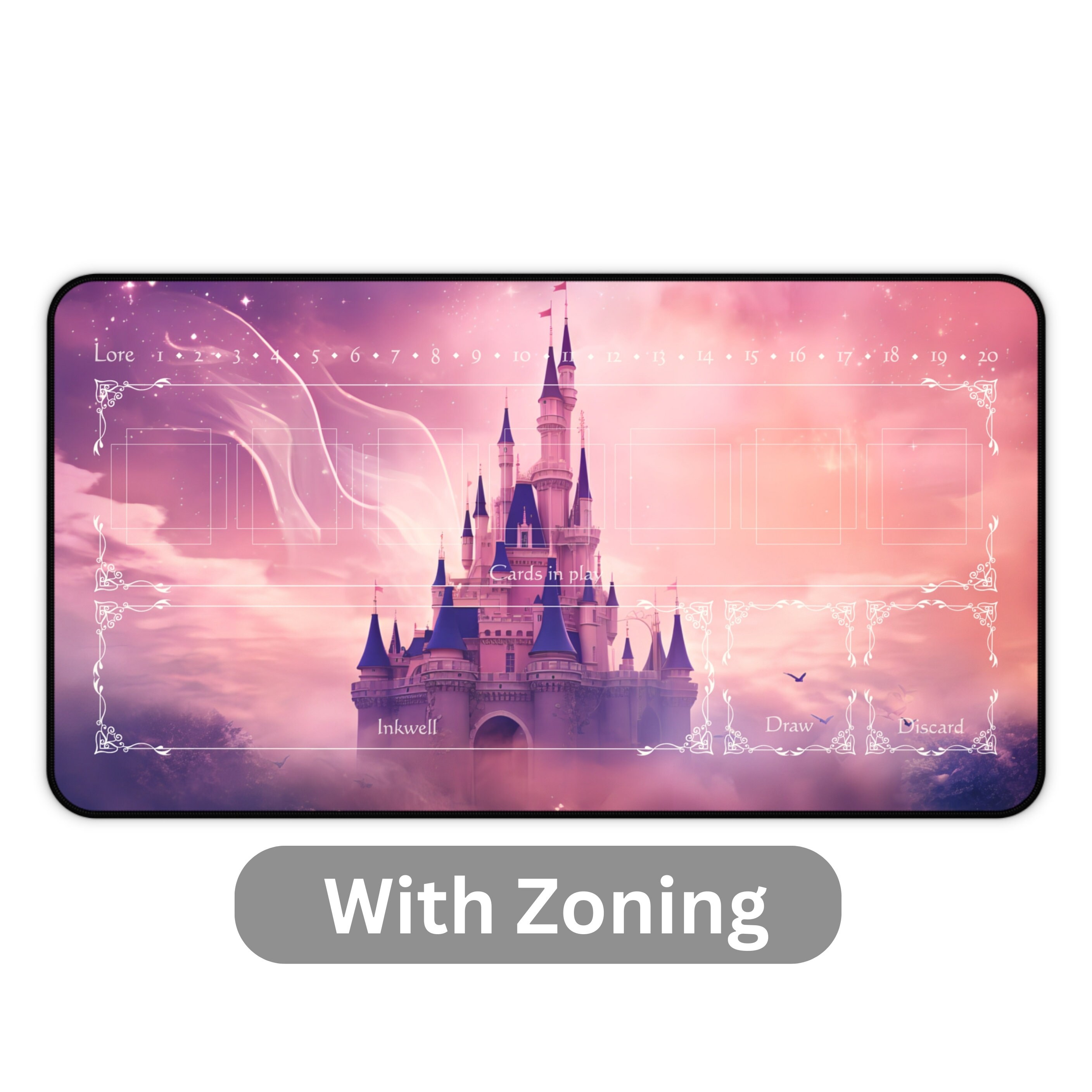 Lorcana Playmat With or Without Zoning Fairy Castle TCG Etsy