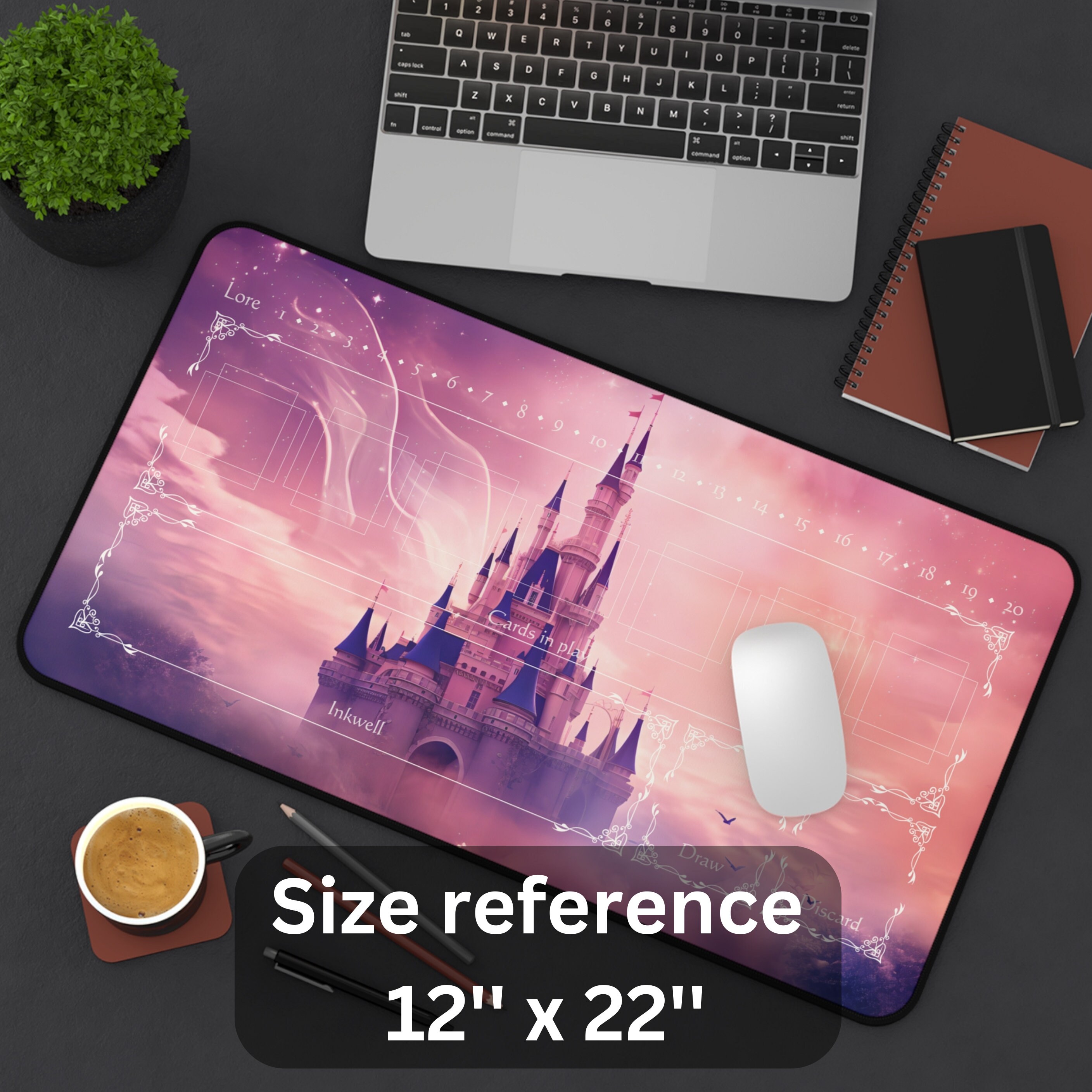 Lorcana Playmat With or Without Zoning Fairy Castle TCG Etsy