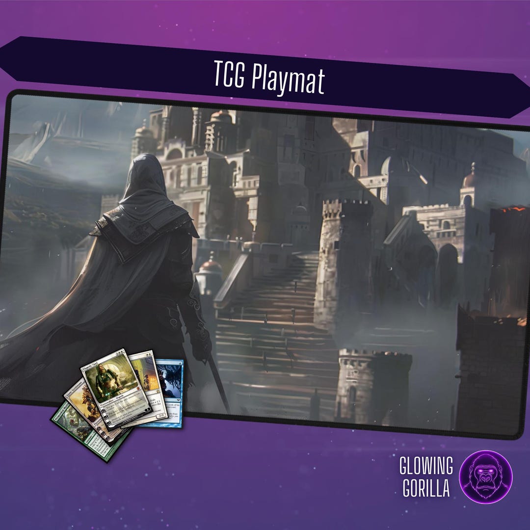 MTG プレイマット エツィオ アサシン、24 x 14 インチ、オプションの