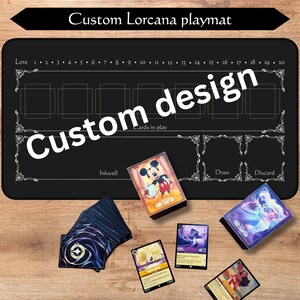 Custom Lorcana Playmat | Custom design | TCG Playmat | Trading Card Game playmat | 12x22 and 31x15.5 inch | HQ print