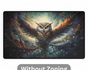 MTG プレイマット | 24 x 14 インチ | Baleful Strix | オプションの