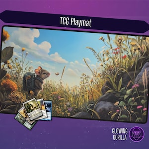 MTG Spielmatte Bloomburrow Plains, 60 x 30 cm, Optional Zoning, TKG Spielmatte, Magic the Gathering, DnD, Table Top Gaming, MTG Geschenk