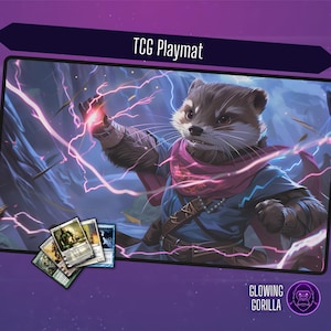 MTG Playmat Bloomburrow Alania, 24x14 inch, Optional Zoning,TCG Play Mat, Magic the Gathering, DnD, Table Top Gaming, MTG gift