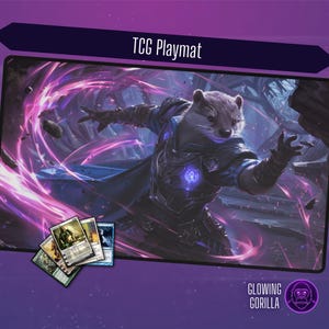 MTG Spielmatte Bloomburrow Ral Kommandant, 60 x 30 cm, Optional Zoning, TKG Spielmatte, Magic the Gathering, DnD, Table Top Gaming, MTG Geschenk