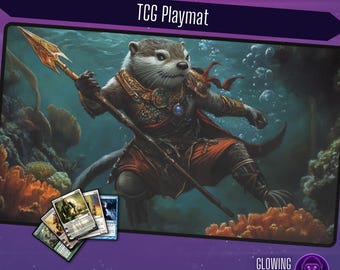 MTG Playmat Bloomburrow Riptide Rogue, 24x14 inch, Optional Zoning,TCG Play Mat, Magic the Gathering, DnD, Table Top Gaming, MTG gift