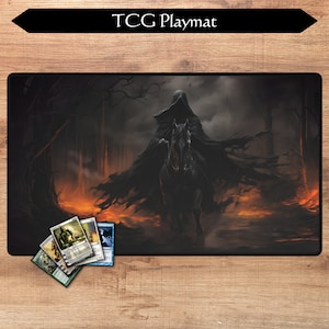Tappetino da gioco MTG / 24 x 14 pollici / Rider of the Nine / Zoning opzionale / Tappetino da gioco TCG / Magic the Gathering / Regali MTG