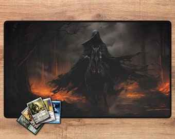Tapete de juego MTG / 24 x 14 pulgadas / Rider of the Nine / Zonificación opcional / Tapete de juego TCG / Magic the Gathering / Regalos MTG