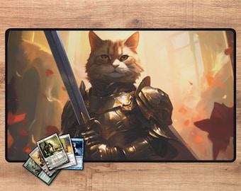 司令官猫プレイマット MTG猫プレイマット ギャザリングプレイマット