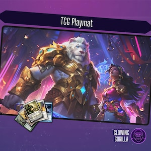 MTG Playmat Modern Majesty, 24x14 inch, Optional Zoning,TCG Play Mat, Magic the Gathering, DnD, Table Top Gaming, MTG gift