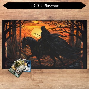 Tappetino da gioco MTG / 24 x 14 pollici / The Nazgûl / Zoning opzionale / Tappetino da gioco TCG / Magic the Gathering MTG Gifts
