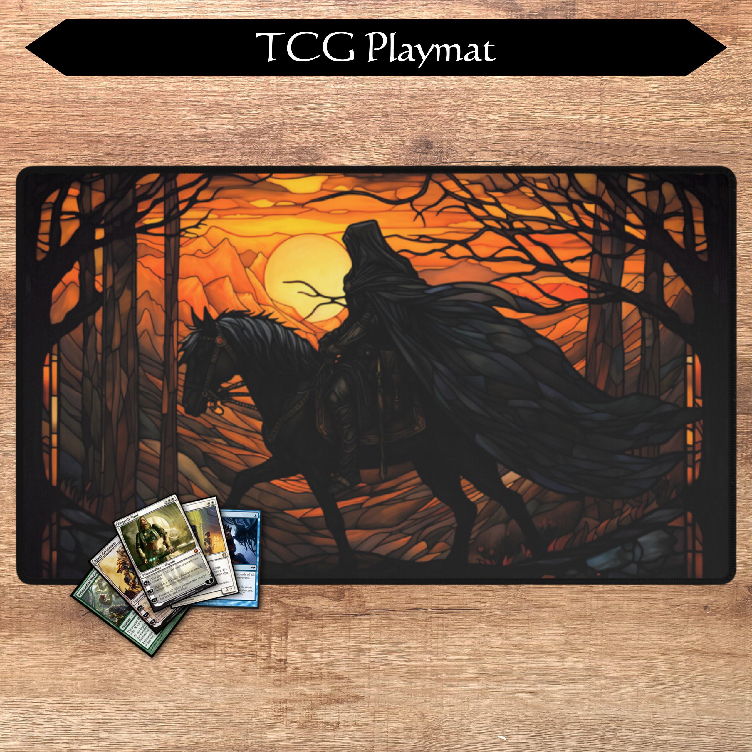 Tapete de juego MTG / 24 x 14 pulgadas / Los Nazgûl / Zonificación opcional  / Tapete de juego TCG / Magic the Gathering MTG Gifts, image size:2560x2560