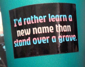 Transgender Trans Ally Laptop Water Bottle Decal Vinyl Sticker