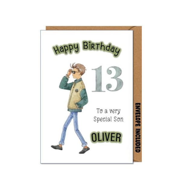 Personalised Batman Birthday Card Batboy Kids Boys Brother Son Grandson Nephew E - Foto 5