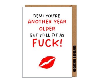 Personalised Funny Comedy Card For - Birthday Valentines Anniversary - Husband Wife Boyfriend Girlfriend Rude Cheeky Banter Gift DDB