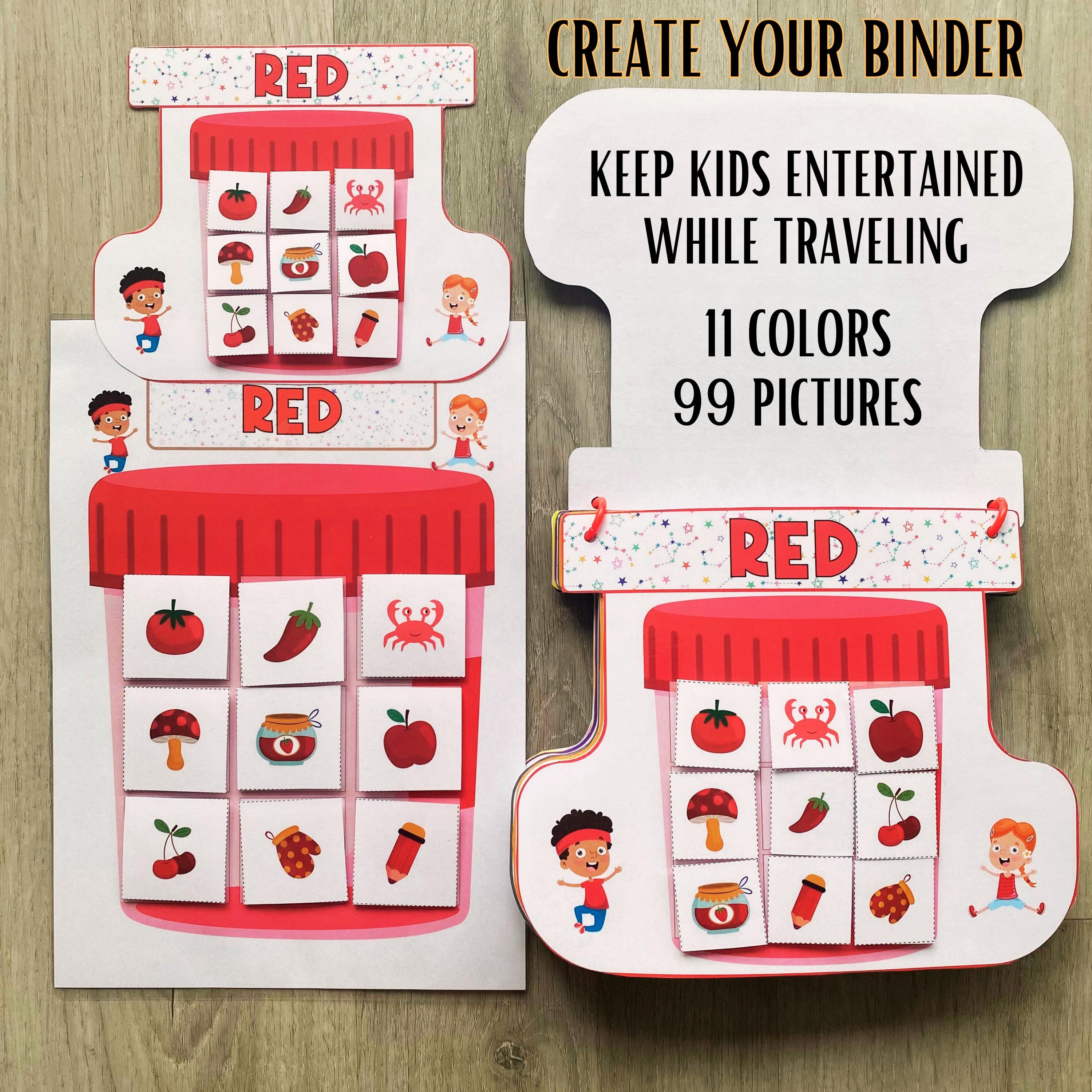Color Mathcing Jas Color Matching Activities, Color Sorting Game, Toddler Busy Book ...