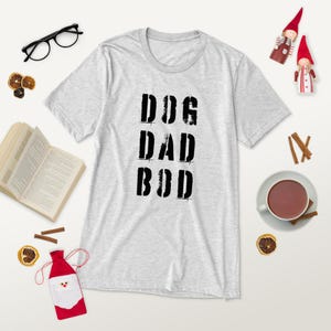 Dog Dad Bod letras negras - Camiseta de manga corta hombre
