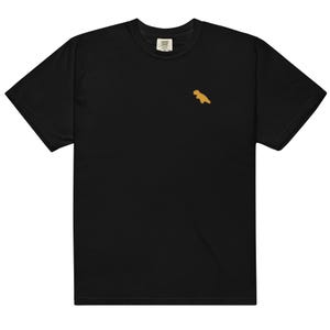 T-rex dino nugget embroidered logo Unisex garment-dyed heavyweight t-shirt