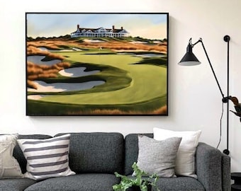 Shinnecock Hills - Golf Course Poster Print - SVG, PNG Digital Download