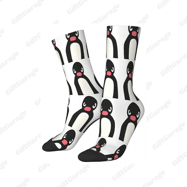 Angry Pingu Penguin Meme Socks | Funny Meme Socks | Gift for Him | Gift for Her | Internet Meme Humor | Funny Gift for Friend | Noot Noot