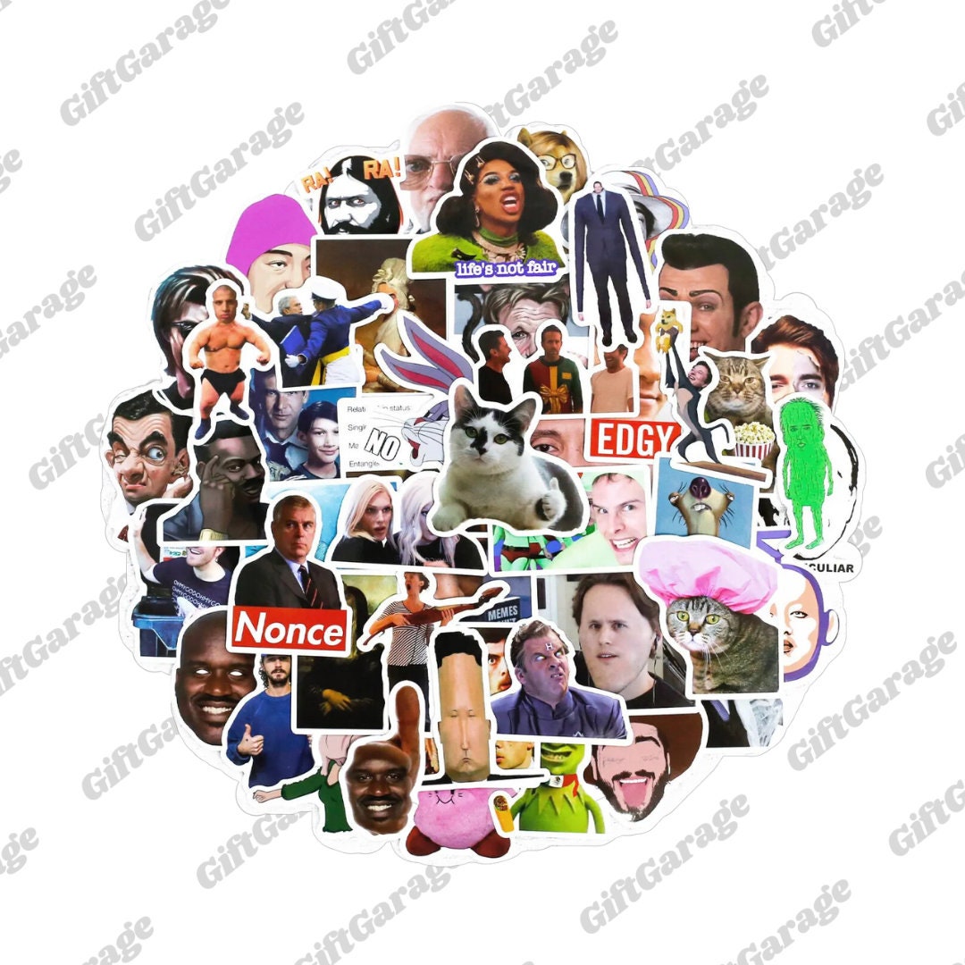 100 Funny Meme Sticker Packs High Quality Meme Etsy