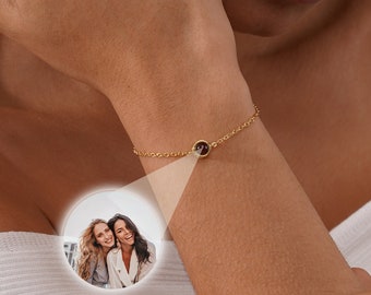 Projection Bracelet, Picture Bracelet, Photo Memorial Gifts, Graduation Gifts, Birthday Gifts for Her, Gifts for Grandma, Projection Jewlery